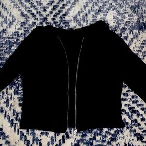 Black cropped jacket